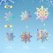 18PCS Christmas Hanging Snowflakes Ornaments Decorations - Iridescent